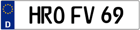 Truck License Plate